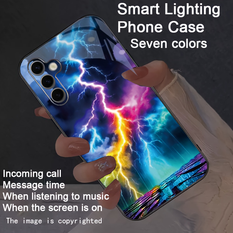 풍경 무지개 LED 폰 케이스 아이폰 17 16 15  - Led Flash Case review and price