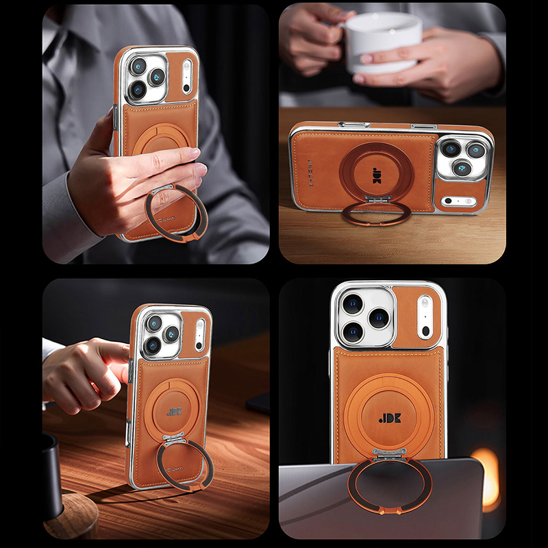 럭셔리 자석 360도 회전 킥스탠드 가죽 폰 케이스 아 - Phone Kickstand Ring review and price