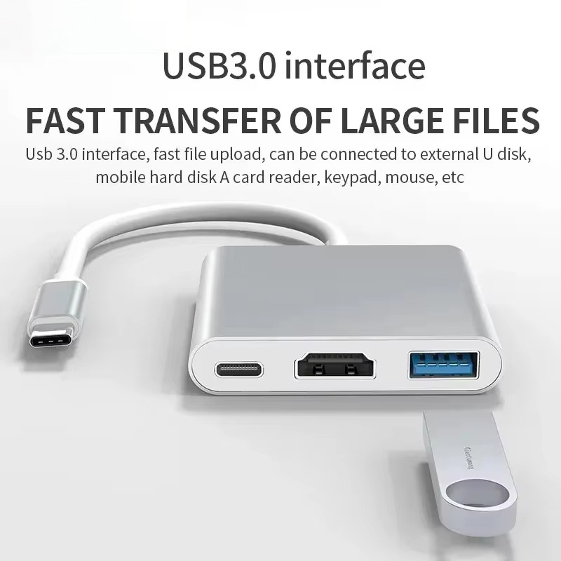 3 in 1 타입 C to HDMI 호환 어댑터 USB - Hdmi Phone Adapter review and price