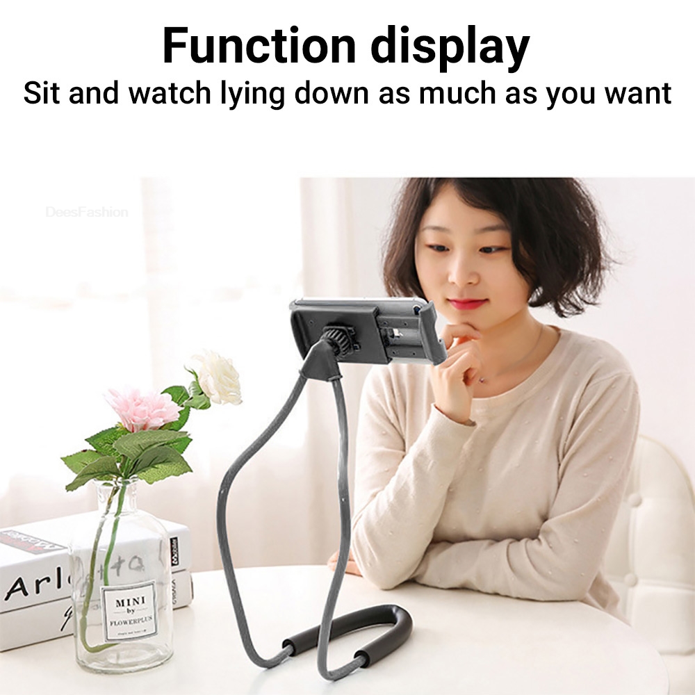 유연한 휴대폰 홀더 목걸이형 거치대 침대용 360도 회 - Neck Hanging Phone Holder review and price