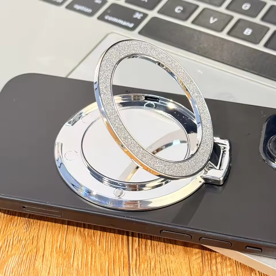 반짝이 휴대 전화 홀더 링 그립 라운드 미러 핸드폰 마 - Phone Kickstand Ring review and price